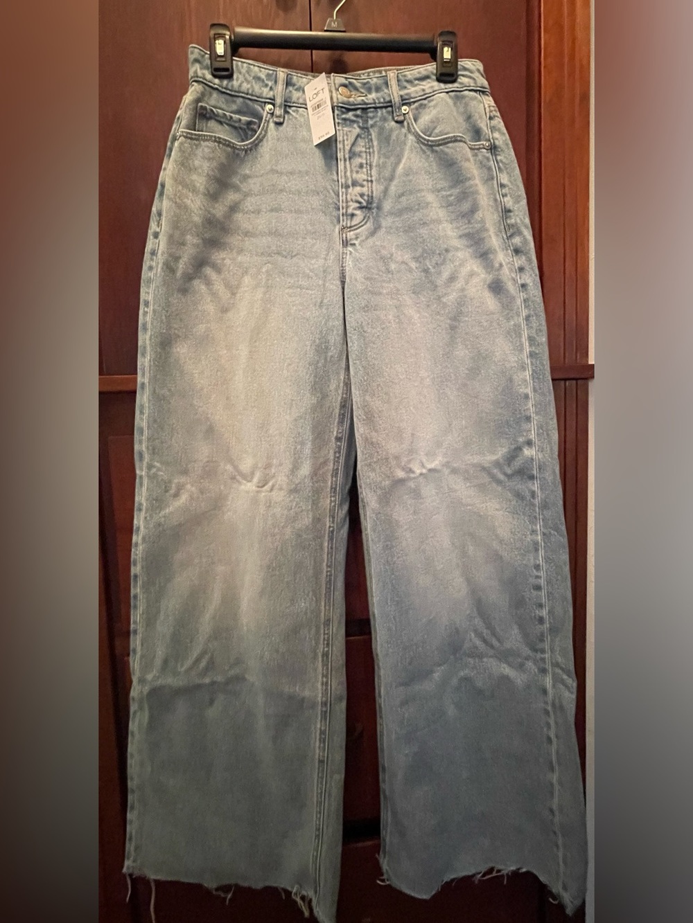 High-Rise Curvy Wide-Leg Jeans in Light Blue Wash
